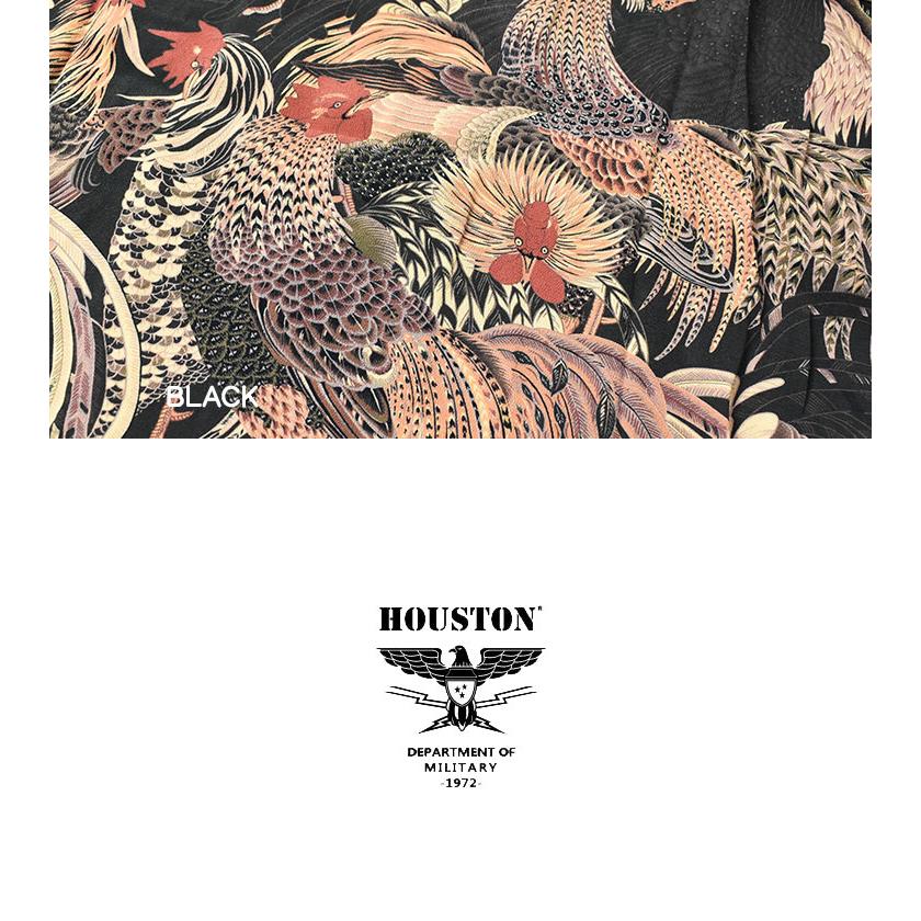 HOUSTON（ヒューストン） アロハシャツ 群鶏図 伊藤若冲 ALOHA SHIRTS