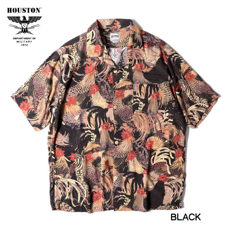 HOUSTON（ヒューストン） アロハシャツ 群鶏図 伊藤若冲 ALOHA SHIRTS