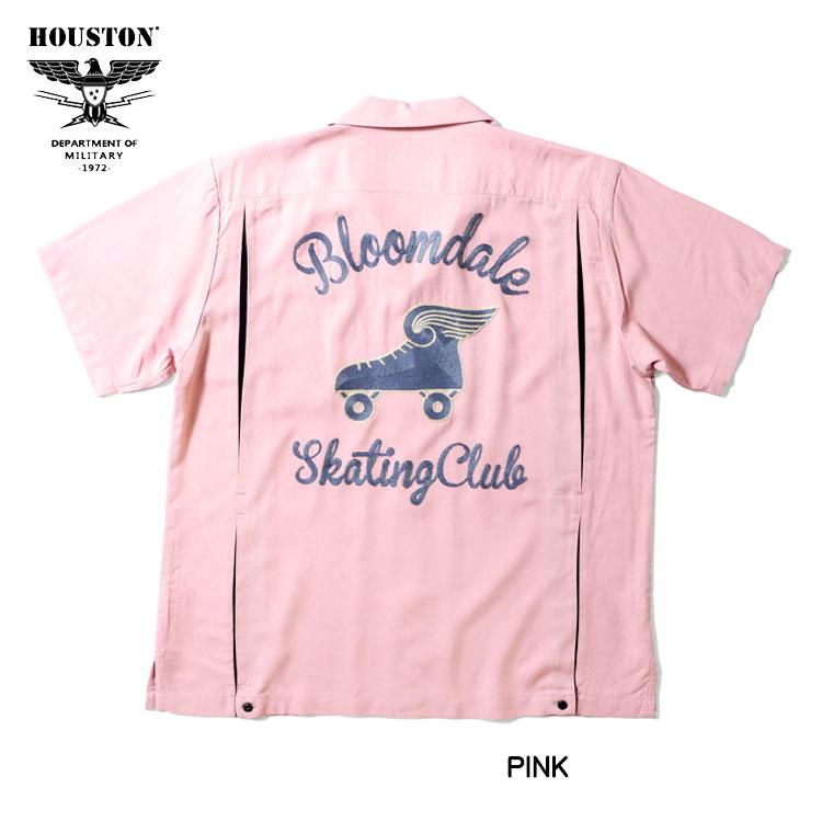 HOUSTON（ヒューストン） 刺繍 ボーリングシャツ SKATE BOWLING SHIRT