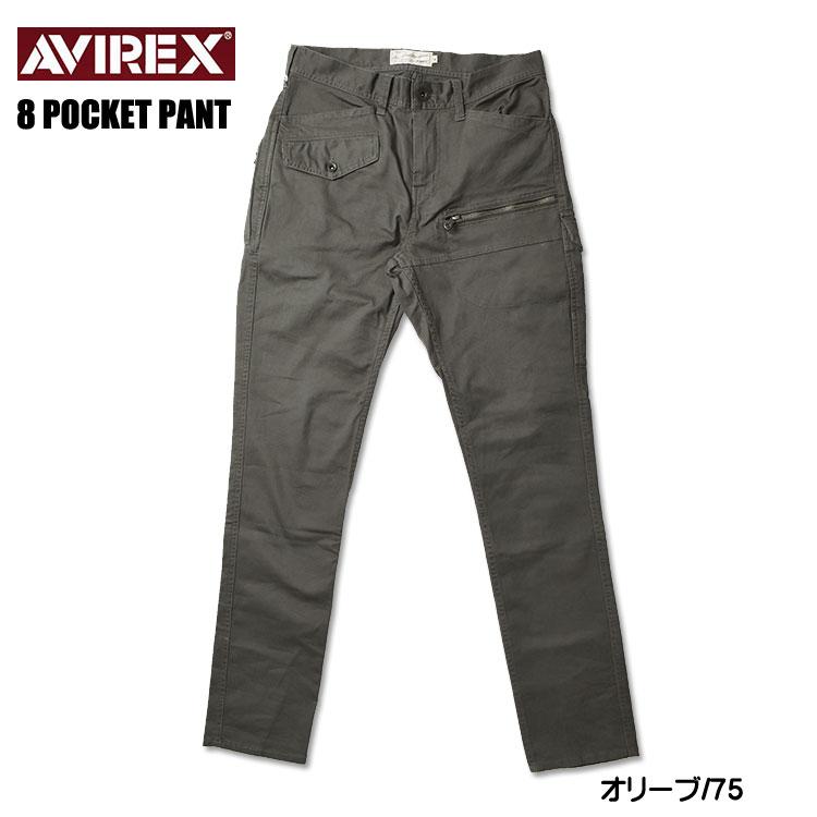 AVIREX アヴィレックス 6156101 ストレッチ ドビー パンツ グレー AVIREX アヴィレックス 6156101 ストレッチ ドビー パンツ グレー