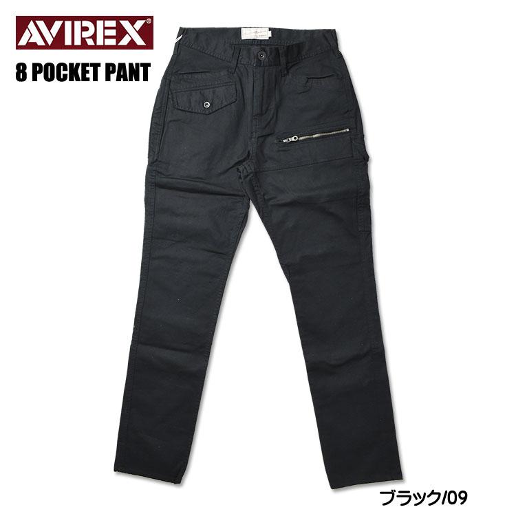 AVIREX セール アビレックス ストレッチ ドビー 8ポケットパンツ