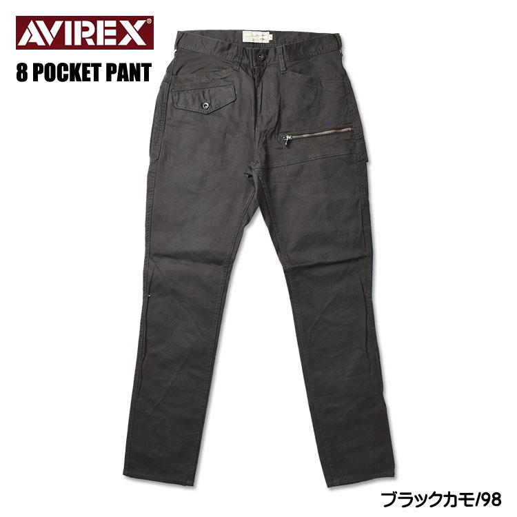 AVIREX セール アビレックス ストレッチ ドビー 8ポケットパンツ