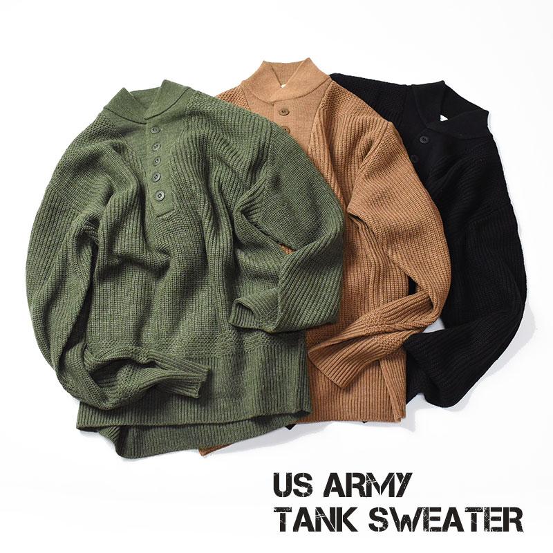 HOUSTON ヒューストン US ARMY TANK SWEATER アーミー タンク HOUSTON ヒューストン US ARMY TANK SWEATER アーミー タンク