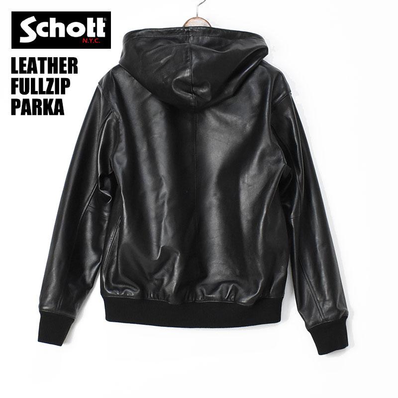 Schott N.Y.C ショット LEATHER FULL ZIP PARKA レザー Schott N.Y.C ショット LEATHER FULL ZIP PARKA レザー