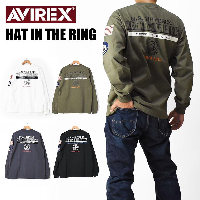 AVIREX アビレックス 長袖 Tシャツ HAT IN THE RING ミリタリー AVIREX アビレックス 長袖 Tシャツ HAT IN THE RING ミリタリー