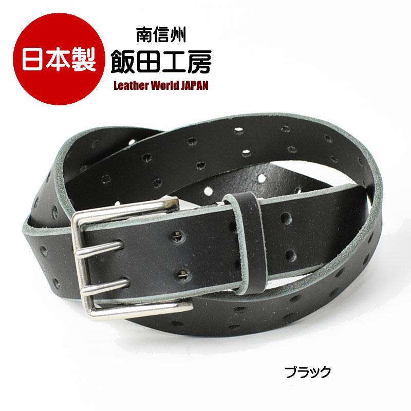 EDWIN 飯田工房 イイダコウボウ パンチング ダブルピン レザー EDWIN 飯田工房 イイダコウボウ パンチング ダブルピン レザー