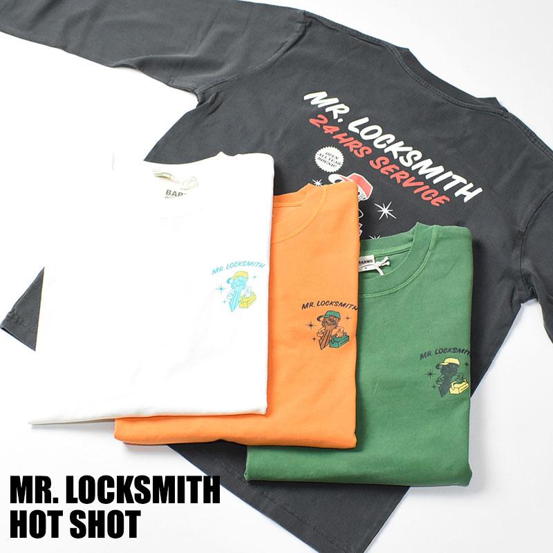 BARNS OUTFITTERS バーンズ 長袖Tシャツ Mr. Locksmith サンフェード