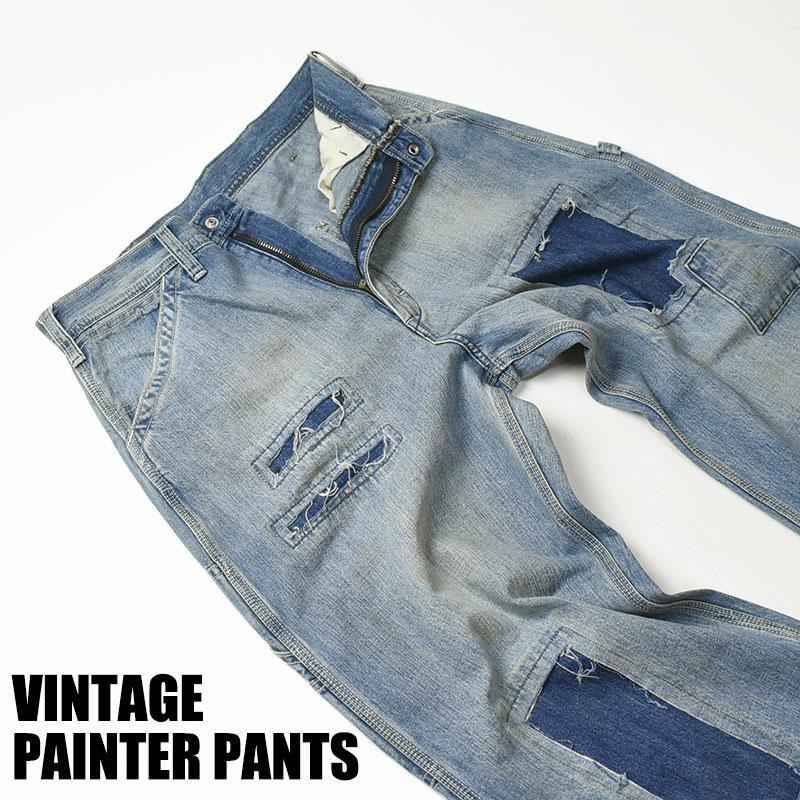 Lee リー ビンテージ ペインターパンツ ダメージ加工 VINTAGE Lee リー ビンテージ ペインターパンツ ダメージ加工 VINTAGE