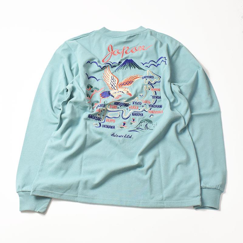 AVIREX アビレックス Tシャツ 長袖Tシャツ JAPAN MAP ミリタリー AVIREX アビレックス Tシャツ 長袖Tシャツ JAPAN MAP ミリタリー