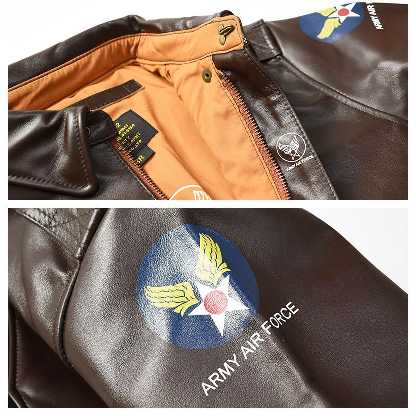 HOUSTON ヒューストン レザージャケット 革ジャン メンズ A-2 A2 HOUSTON ヒューストン レザージャケット 革ジャン メンズ A-2 A2