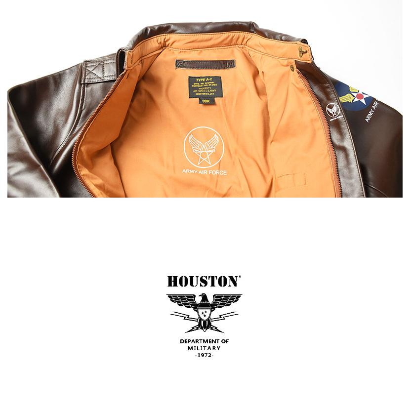 HOUSTON ヒューストン レザージャケット 革ジャン メンズ A-2 A2 HOUSTON ヒューストン レザージャケット 革ジャン メンズ A-2 A2