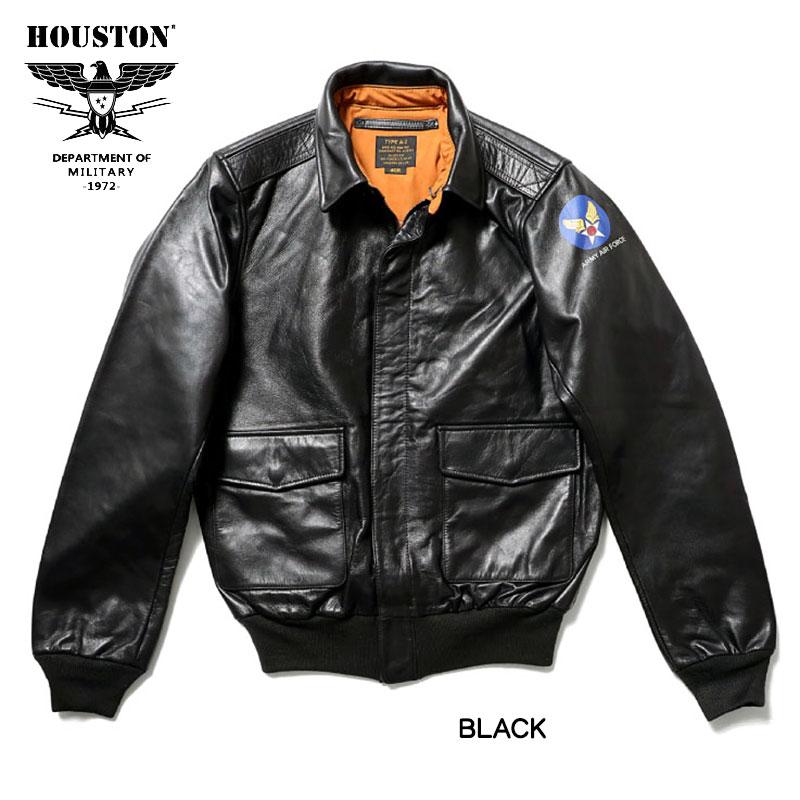 HOUSTON ヒューストン レザージャケット 革ジャン メンズ A-2 A2 HOUSTON ヒューストン レザージャケット 革ジャン メンズ A-2 A2