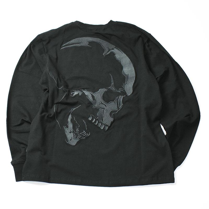 VANSON バンソン 長袖Tシャツ SKULL スカル 刺繍 ストレッチ T VANSON バンソン 長袖Tシャツ SKULL スカル 刺繍 ストレッチ T