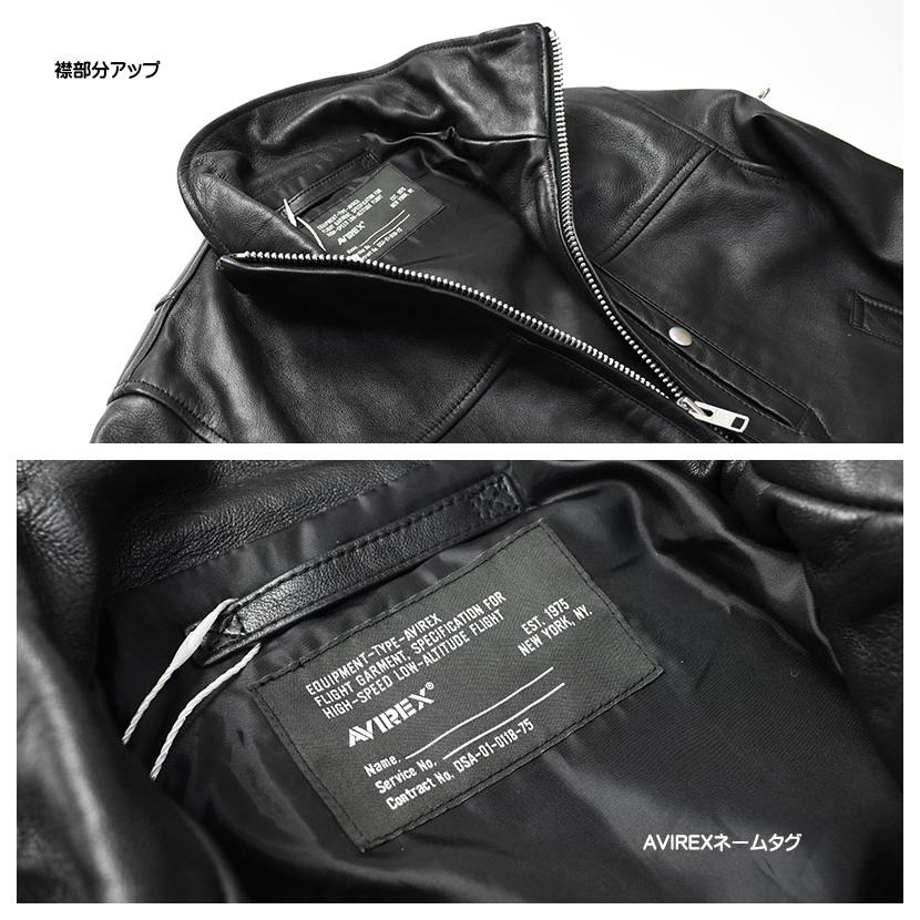 AVIREX アビレックス レザー ジャケット スタンド MA-1 MOD MA1 AVIREX アビレックス レザー ジャケット スタンド MA-1 MOD MA1