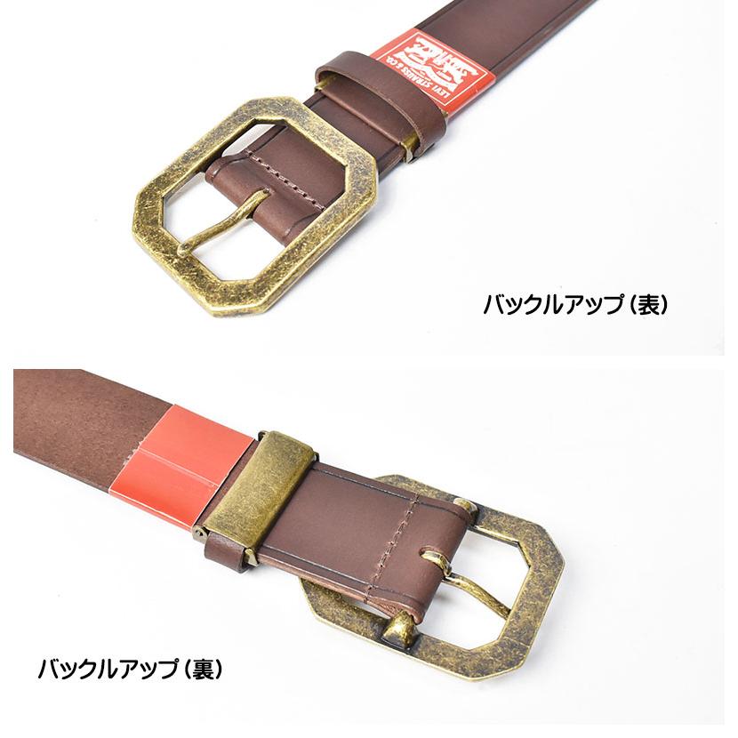 Levi's LEVI'S リーバイス サイドライン レザーベルト ゴールド