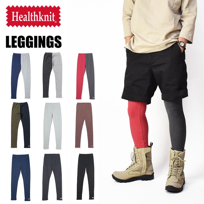 Healthknit（ヘルスニット） レギンス ワッフル サーマル 無地