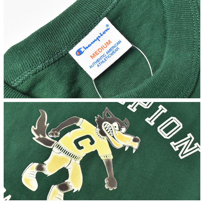 Champion（チャンピオン） フロッキープリント 半袖Tシャツ メンズ