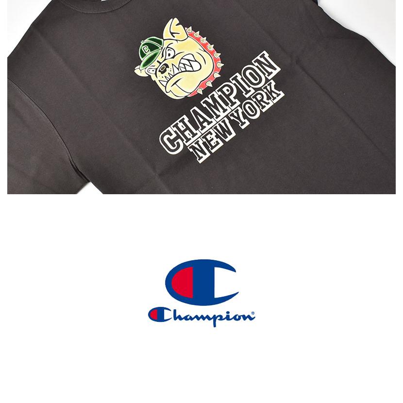 Champion（チャンピオン） フロッキープリント 半袖Tシャツ メンズ