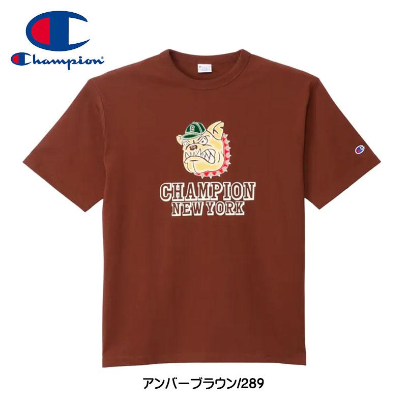 Champion（チャンピオン） フロッキープリント 半袖Tシャツ メンズ