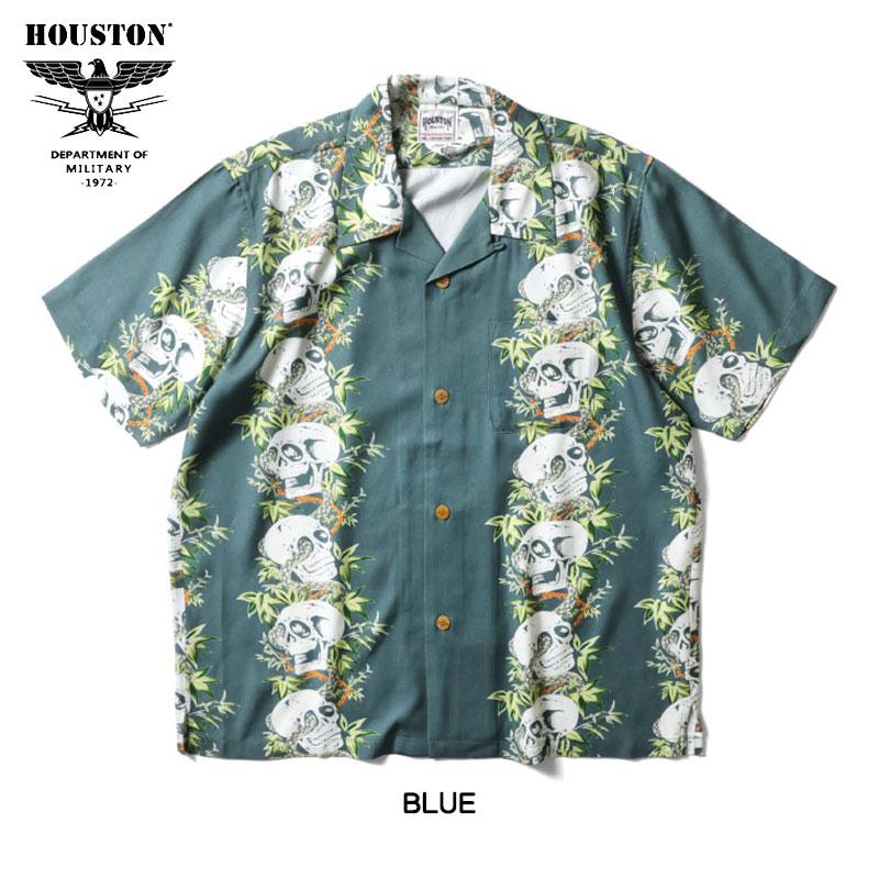 HOUSTON（ヒューストン） アロハシャツ 骸骨 ALOHA SHIRTS SKULL 和柄
