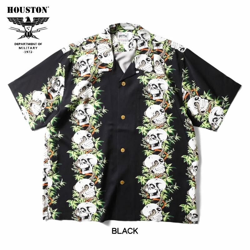 HOUSTON（ヒューストン） アロハシャツ 骸骨 ALOHA SHIRTS SKULL 和柄
