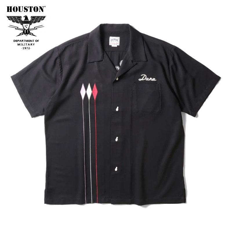 HOUSTON ヒューストン ボーリングシャツ HOUSTON ヒューストン ボーリングシャツ TORRANCE 刺繍 半袖