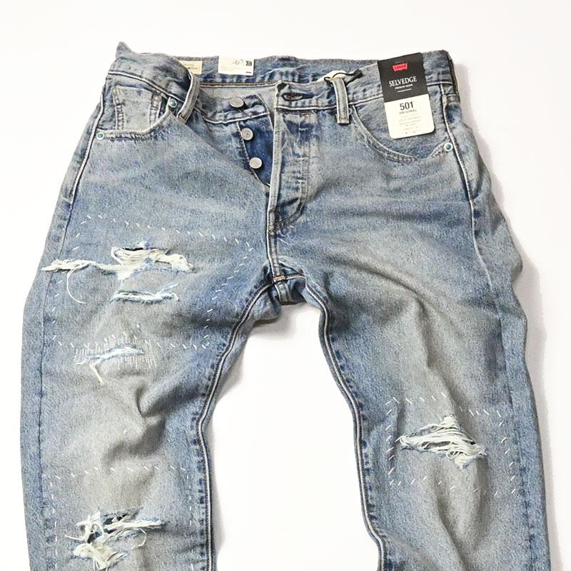 Levi's LEVI'S リーバイス 501 セルビッジデニム ダメージ加工