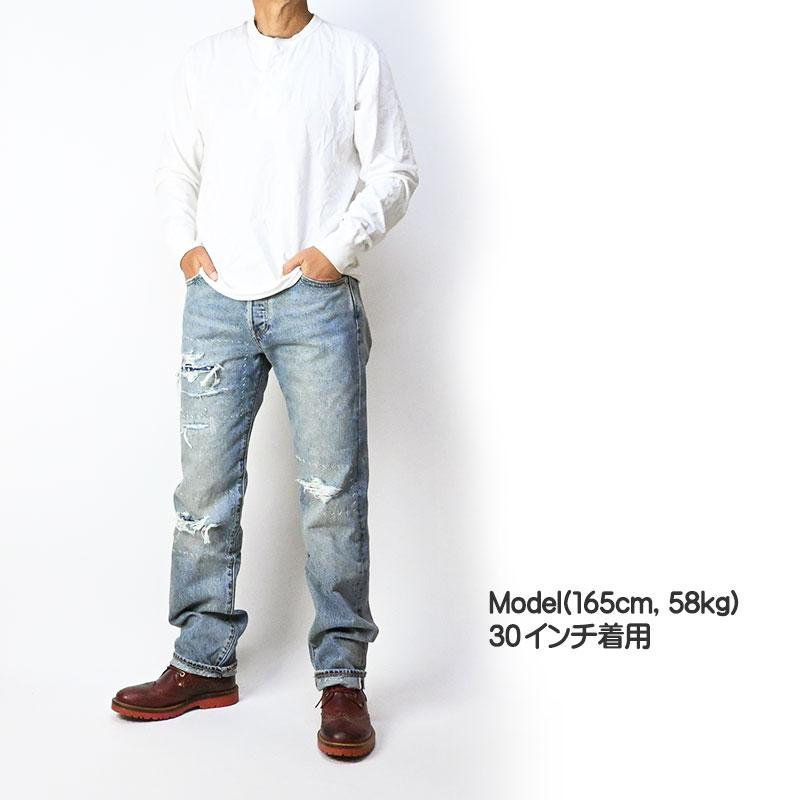 Levi's LEVI'S リーバイス 501 セルビッジデニム ダメージ加工