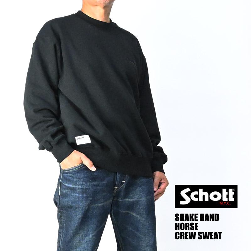Schott N.Y.C（ショット） Schott クルーネックスウェット SHAKE HAND