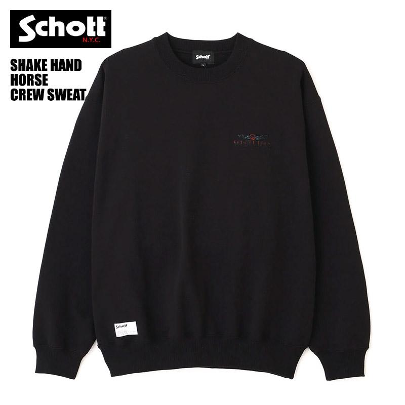 Schott N.Y.C（ショット） Schott クルーネックスウェット SHAKE HAND