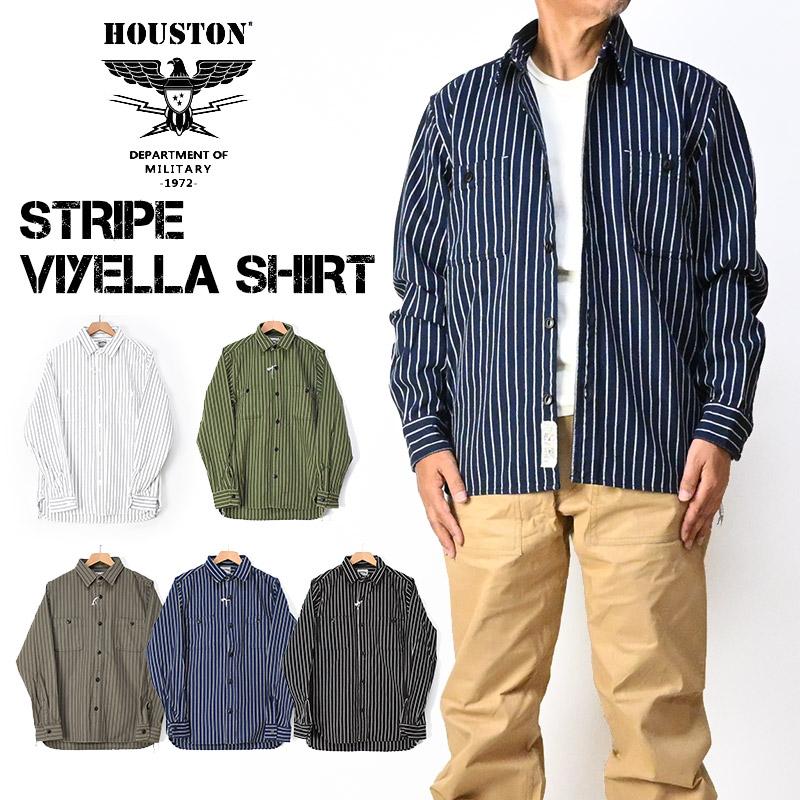 専用出品　ヴィエラ HOUSTON / ヒューストン 41255 STRIPE VIYELLA SHIRT / ストライプ