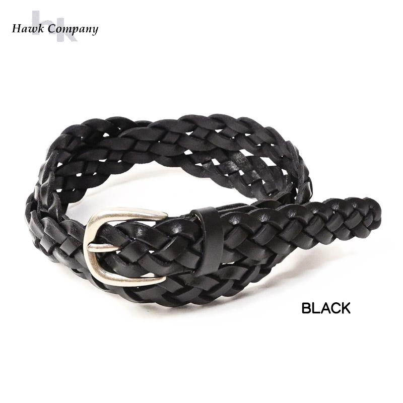 Hawk Company（ホークカンパニー） メッシュベルト 編み込み レザー