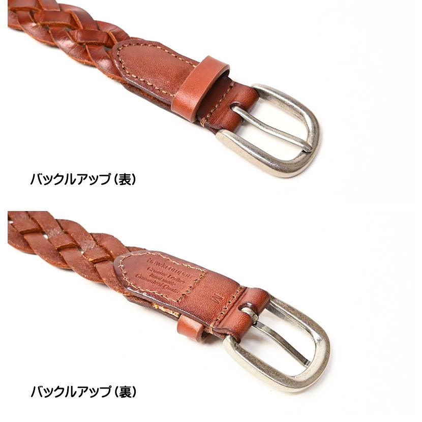 Hawk Company（ホークカンパニー） メッシュベルト 編み込み レザー
