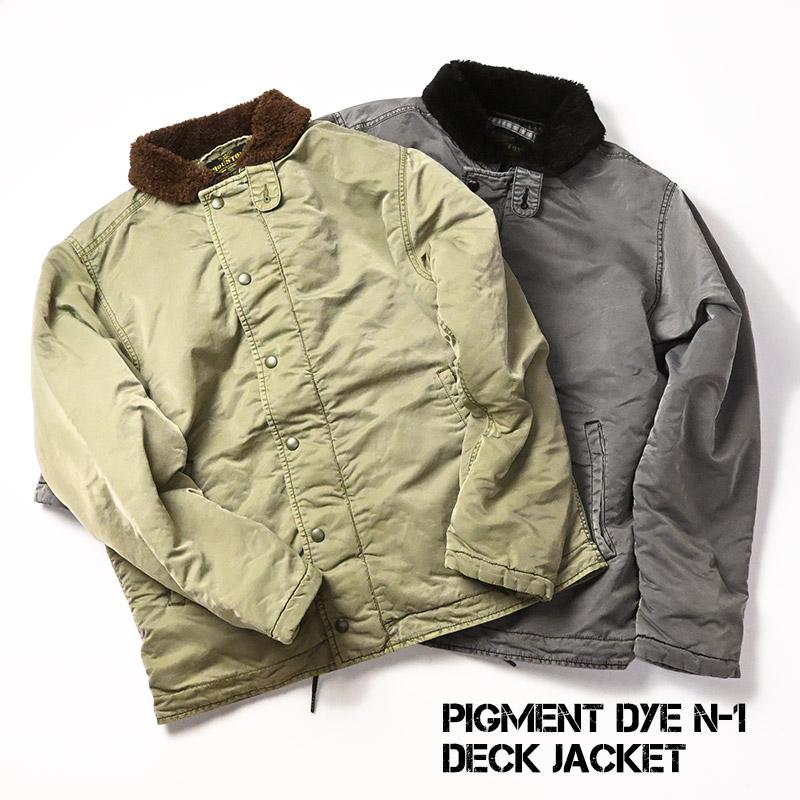 HOUSTON（ヒューストン） ピグメントダイ N-1 デッキジャケット メンズ