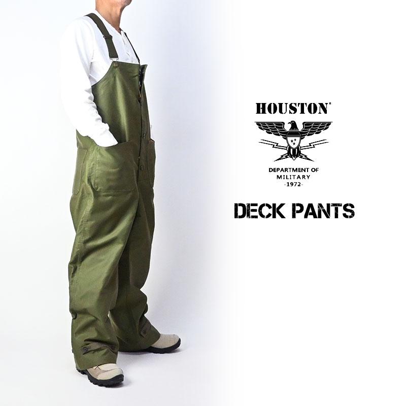 HOUSTON ヒューストン オーバーオールDECK PANTSデッキパンツ HOUSTON（ヒューストン） デッキパンツ USN DECK PANTS オーバーオール