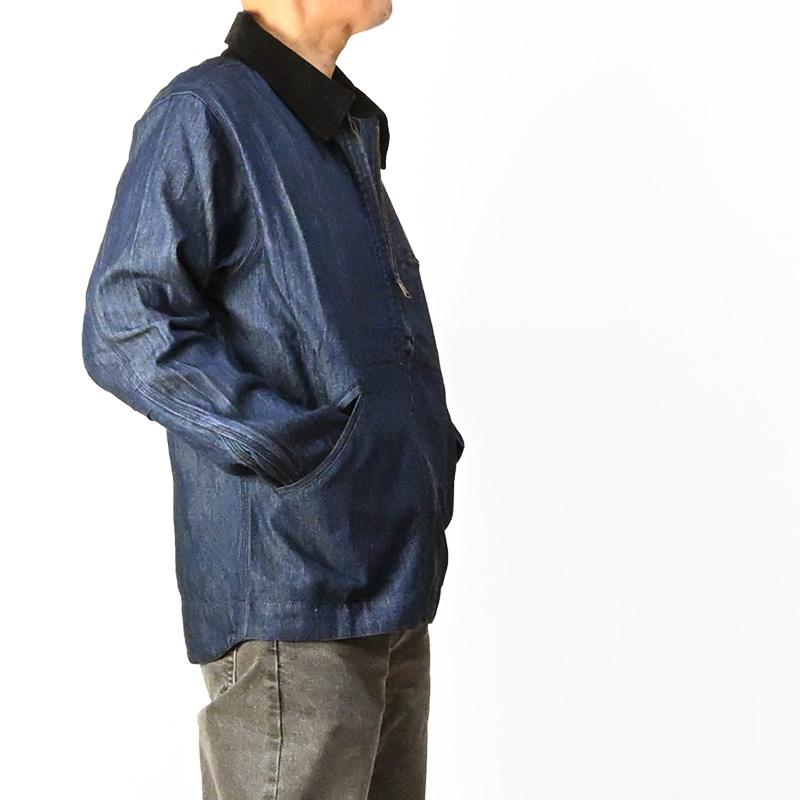 HOUSTON（ヒューストン） デニム ジップ ワークジャケット DENIM ZIP