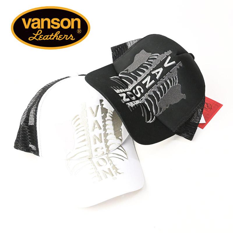 VANSON（バンソン） 刺繍 メッシュキャップ BONE ボーン 帽子 メンズ