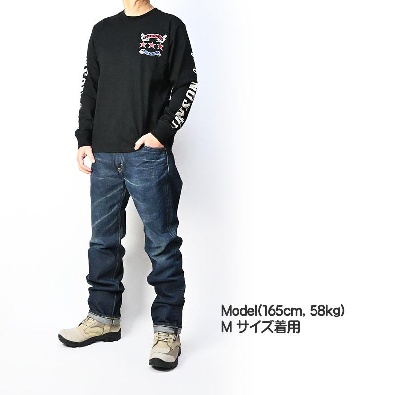 VANSON（バンソン） 長袖 Tシャツ TRIPLE STARS スター 星 ロゴ