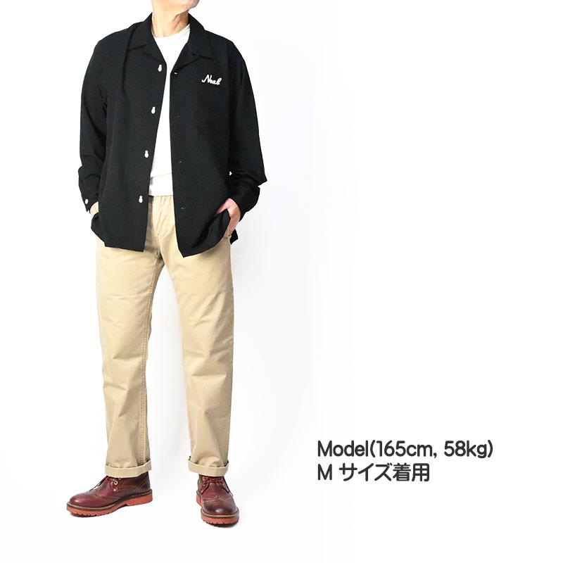 HOUSTON（ヒューストン） 長袖 ボーリングシャツ NEW JERSEY 刺繍