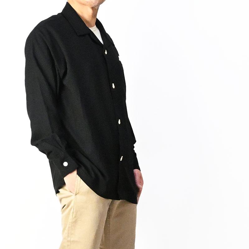 HOUSTON（ヒューストン） 長袖 ボーリングシャツ NEW JERSEY 刺繍