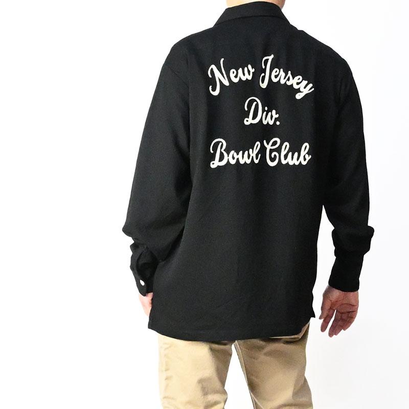 HOUSTON（ヒューストン） 長袖 ボーリングシャツ NEW JERSEY 刺繍