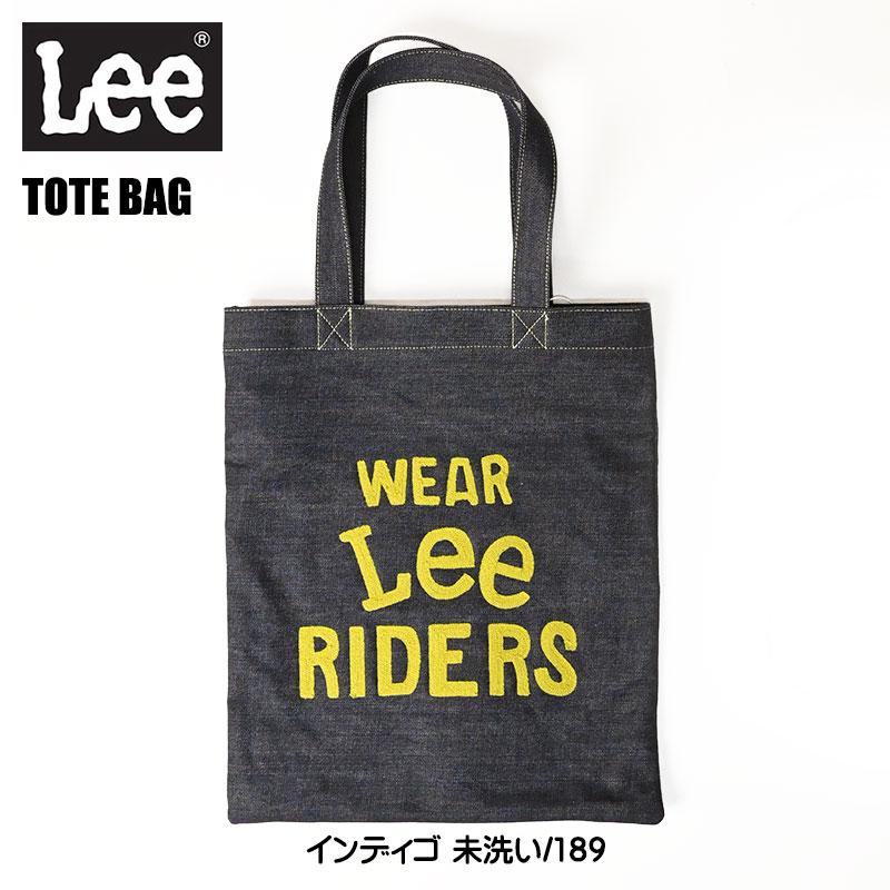 Lee（リー） ロゴ 刺繍 デニムトートバッグ ライダース ウエスターナー