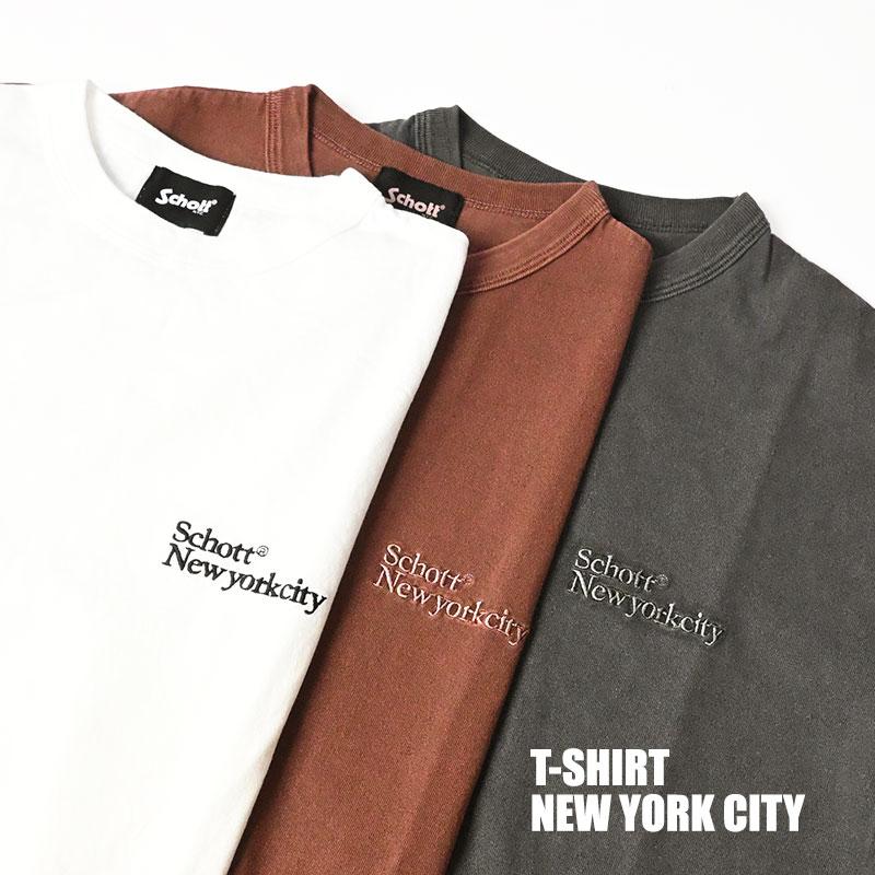Schott N.Y.C（ショット） Schott 半袖Tシャツ NEW YORK CITY NEW YORK