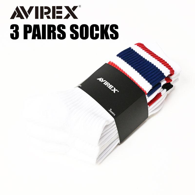 AVIREX（アヴィレックス） アビレックス ソックス お得な3足セット