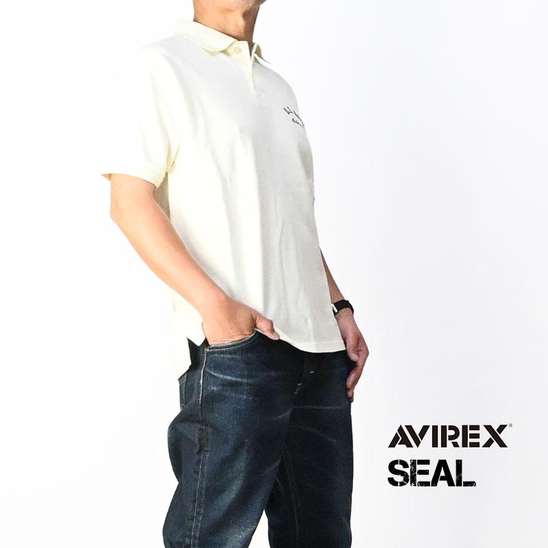 AVIREX（アヴィレックス） アビレックス 半袖ポロシャツ SEAL 刺繍