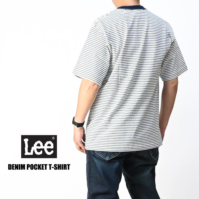 Lee（リー） 半袖Tシャツ デニム ポケット Tシャツ ポケT 無地