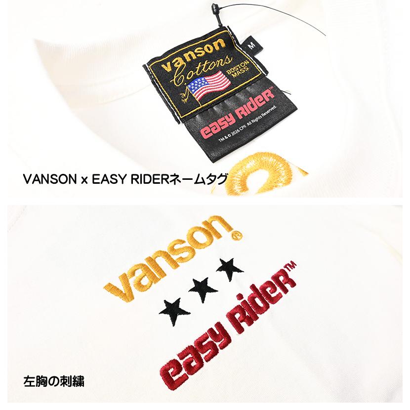 VANSON（バンソン） VANSON x EASY RIDER x イージーライダー 半袖 T