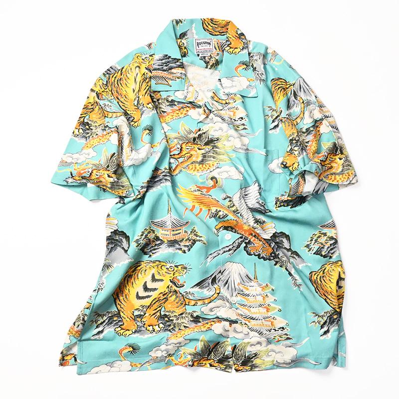 HOUSTONアロハシャツ HOUSTON（ヒューストン） アロハシャツ 三つ巴 ALOHA SHIRTS
