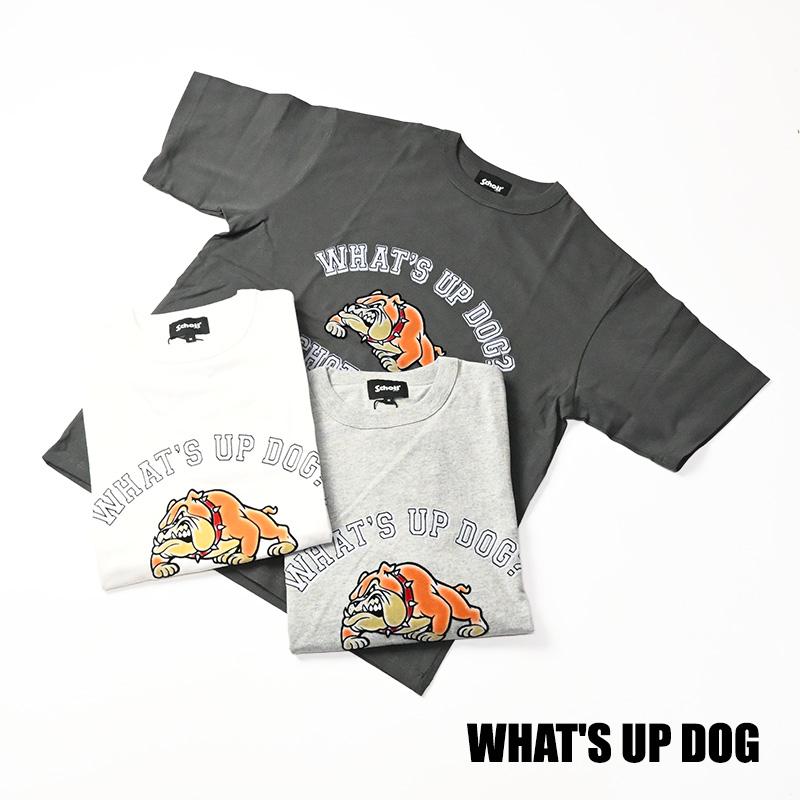 Schott N.Y.C（ショット） Schott 半袖Tシャツ WHAT'S UP DOG
