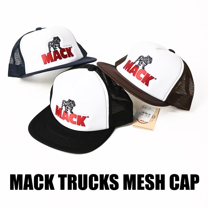 MACK TRUCKS マックトラック メッシュキャップ 刺繍 ロゴ 帽子 メンズ